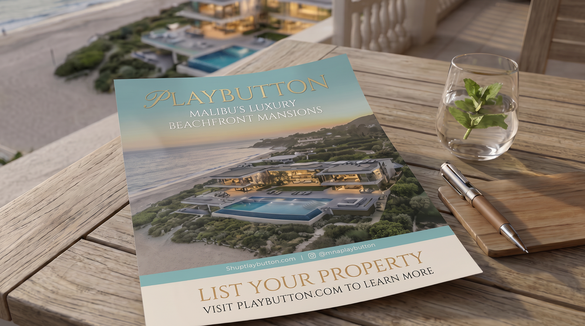 PLAYBUTTON post-pitch sales brochure for homeowners