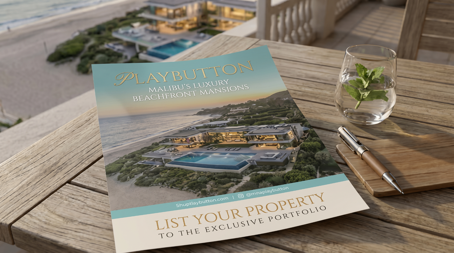 PLAYBUTTON post-pitch sales brochure for homeowners